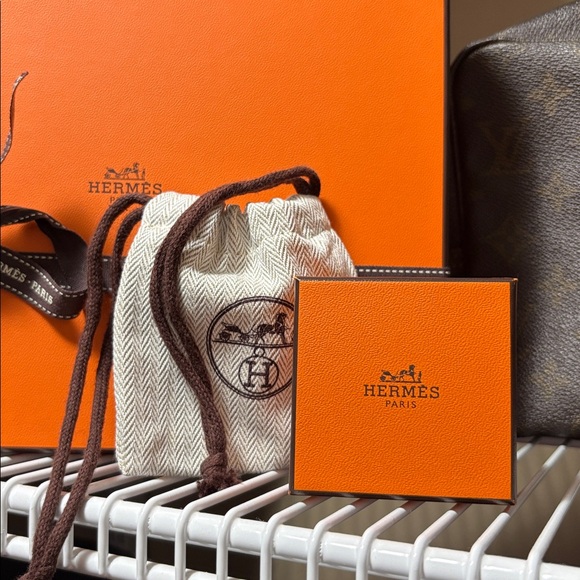 Authentic VINTAGE Hermès Leather Triple Tour Kelly Aldion Bracelet - Picture 9 of 9